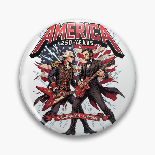 Item preview, Presidents Rock Washington Lincoln Guitar America 250 Years v1 designed and sold by DarylWelsh2024.