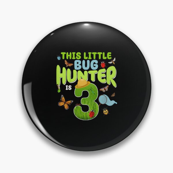 Item preview, This Little Bug Hunter Is Three Cute Birthday Adventure Theme designed and sold by PhocoNibict.
