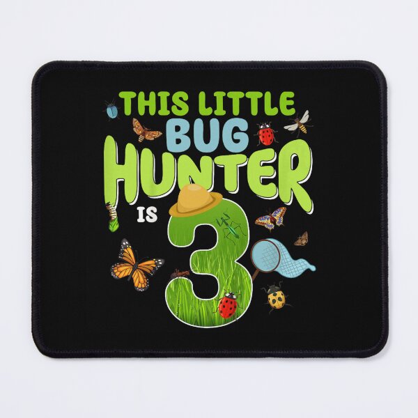Item preview, This Little Bug Hunter Is Three Cute Birthday Adventure Theme designed and sold by PhocoNibict.