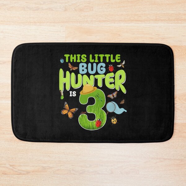 Item preview, This Little Bug Hunter Is Three Cute Birthday Adventure Theme designed and sold by PhocoNibict.