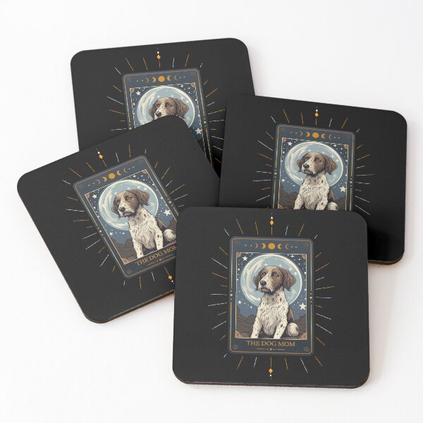 Item preview, Funny German Wirehaired Pointer Tarot Card Dog Mothers Day Mom designed and sold by rafaeltto.