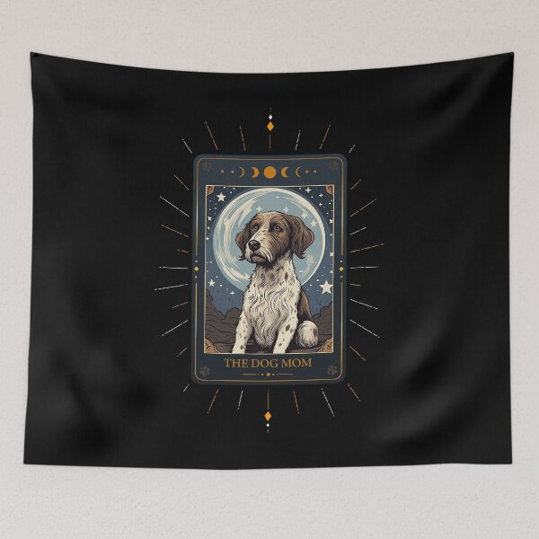 Item preview, Funny German Wirehaired Pointer Tarot Card Dog Mothers Day Mom designed and sold by rafaeltto.
