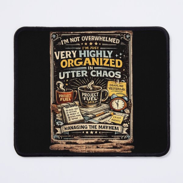 Item preview, I'm Not Overwhelmed I'm Highly Organized in Utter Chaos Funny Office & Engineering Humor designed and sold by Eng-Art.