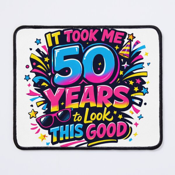 Item preview, It Took Me 50 Years to Look This Good | Funny 50th Birthday Typography T-Shirt designed and sold by rushaib.