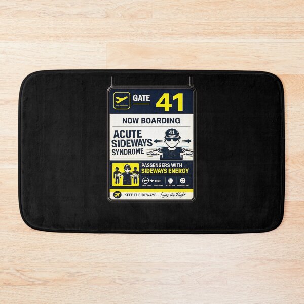 Item preview, 41 (forty-ooooone) SIDEWAYS SOCIETY COLLECTION - AIRPORT Gate 41 Now boarding Passengers with Sideways Energy v2 designed and sold by WheelieGdArt.
