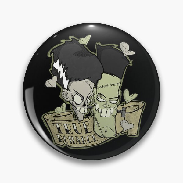 Item preview, Gothic Frankenstein Bride True Romance Cute Horror Couple Vintage Style designed and sold by PhocoNibict.