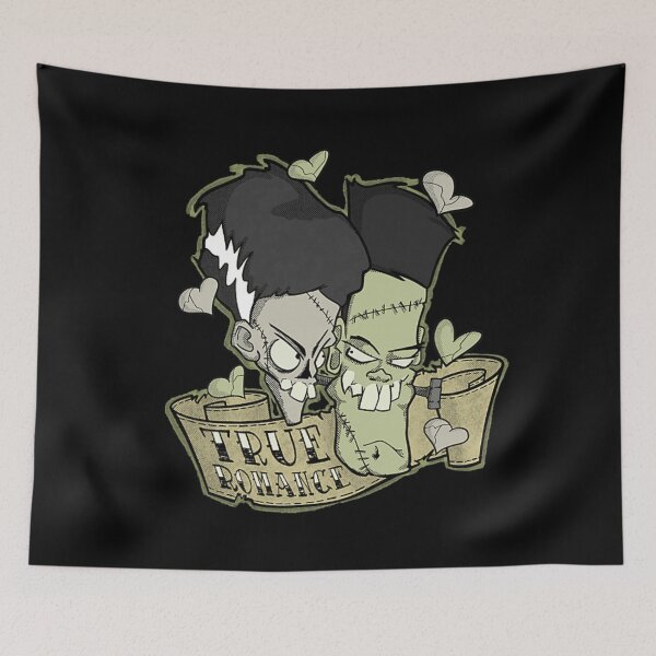 Item preview, Gothic Frankenstein Bride True Romance Cute Horror Couple Vintage Style designed and sold by PhocoNibict.