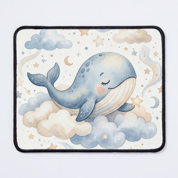Item preview, Cute Baby Whale Watercolor Nursery Ilustration designed and sold by merona-design.