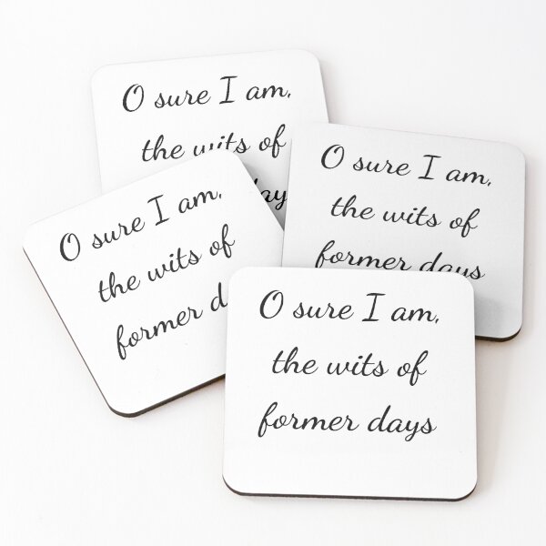 Item preview, “O sure I am, the wits of former days” - handwriting black designed and sold by ariksworld.