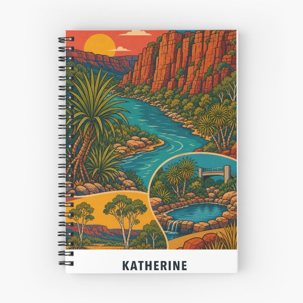 Item preview, Katherine Gorge River Pandanus Hot Springs and Escarpments designed and sold by Print My Town.