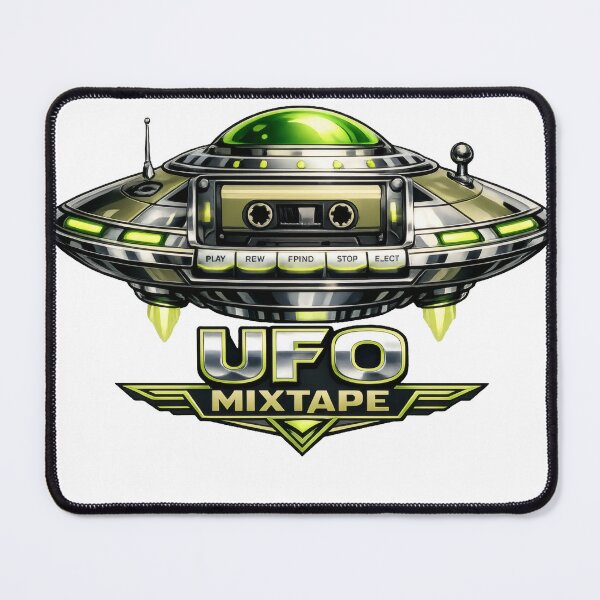 Item preview, Chrome Neo Deco Ufo Cassette Player Aliencore Graphic designed and sold by TheRealTaria.