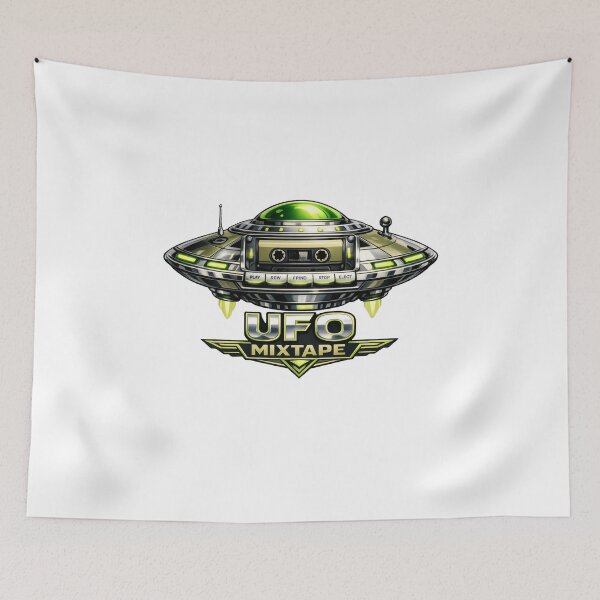 Item preview, Chrome Neo Deco Ufo Cassette Player Aliencore Graphic designed and sold by TheRealTaria.