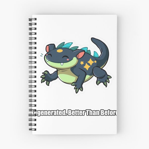 Item preview, Axolotl - Regenerated Better Than Before - Funny Axolotl Gift designed and sold by pawdrops.