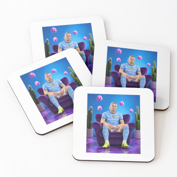 Item preview, Erling Haaland in Purple Pixel Studio | Ultra Realistic 8K Portrait designed and sold by Gurjeetpixelart.