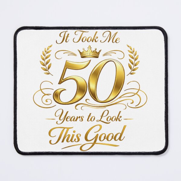 Item preview, It Took Me 50 Years to Look This Good | Funny 50th Birthday Typography T-Shirt designed and sold by rushaib.