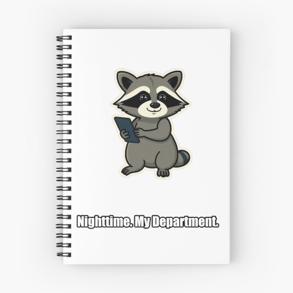 Item preview, Raccoon - Nighttime My Department - Funny Raccoon Gift designed and sold by pawdrops.