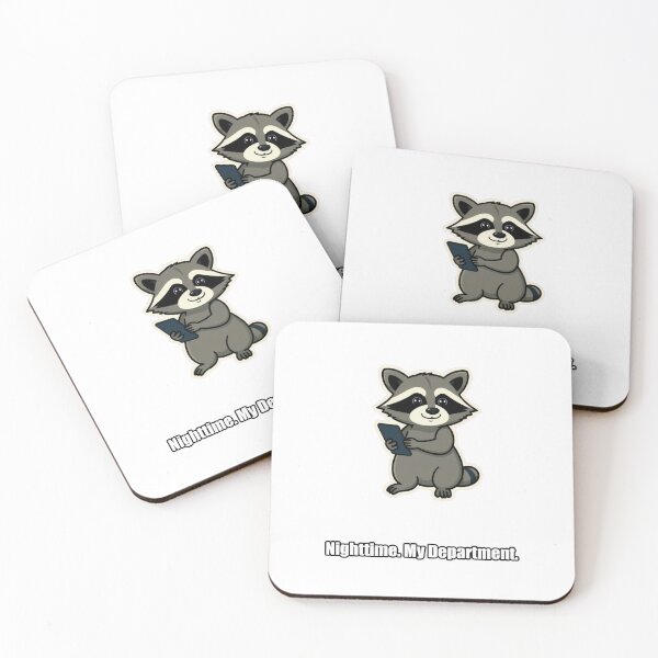 Item preview, Raccoon - Nighttime My Department - Funny Raccoon Gift designed and sold by pawdrops.