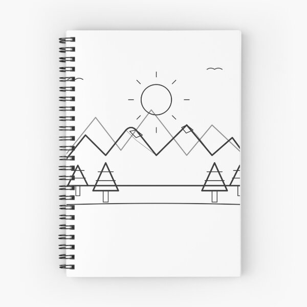Item preview, Sketchy Mountains designed and sold by Slortbarn.
