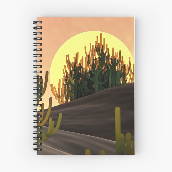 Item preview, Desert Cactus Sunset 3D Digital Art designed and sold by Keltoi-art.