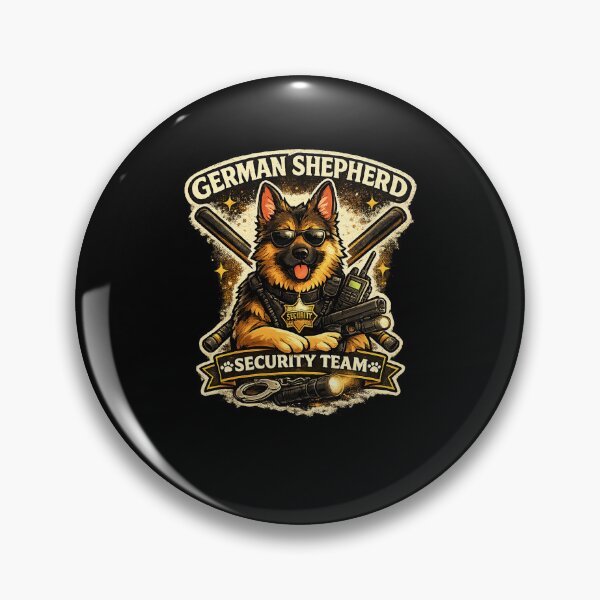 Item preview, German Shepherd Security Team designed and sold by RetroPlus.