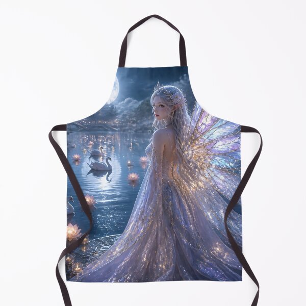 Item preview, Fairy Queen by Moonlit Lake with Swans designed and sold by sigmaartstudio.