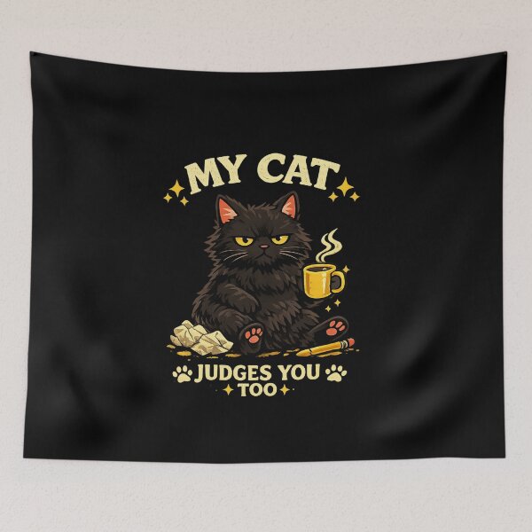 Item preview, My Cat Judges You Too designed and sold by RetroPlus.
