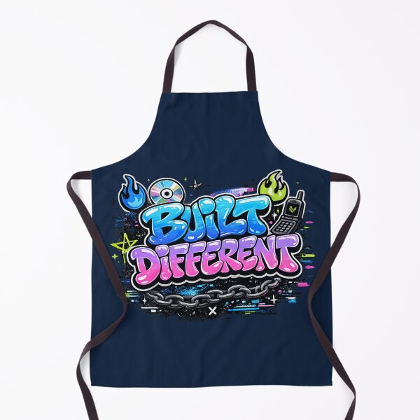Item preview, Built Different Y2K Graffiti Streetwear T-Shirt | Retro Bubble Letter Urban Graphic designed and sold by ZafTeez.