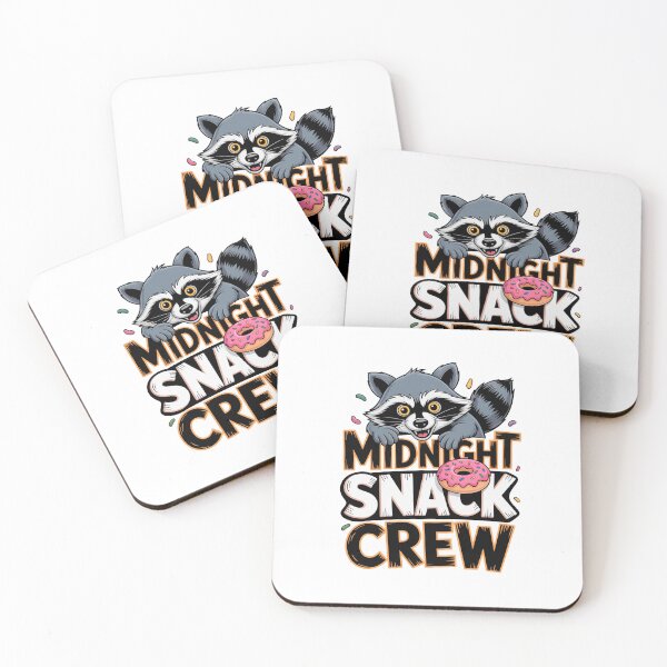 Item preview, Funny Midnight Snack Crew Raccoon Typography Art designed and sold by Outlet Raloel.