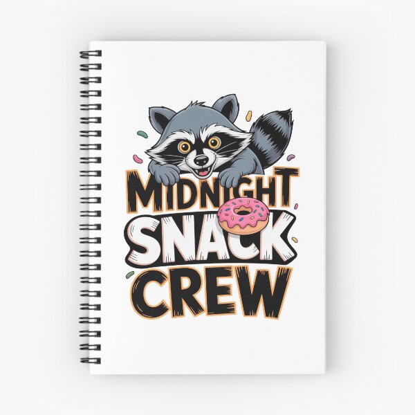 Item preview, Funny Midnight Snack Crew Raccoon Typography Art designed and sold by Outlet Raloel.