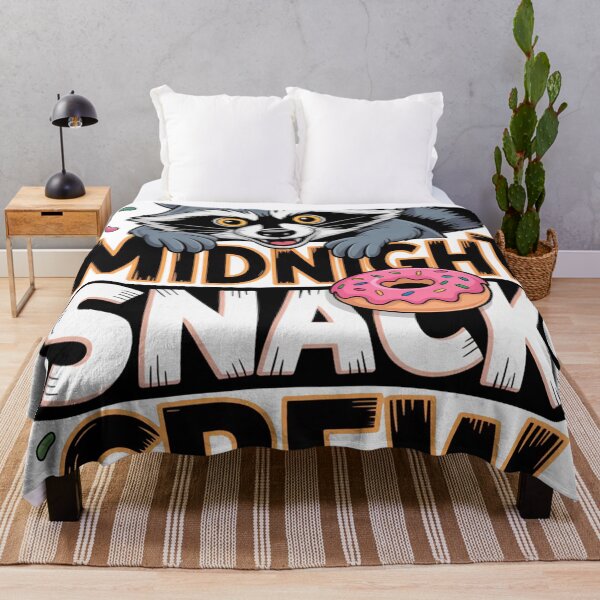 Item preview, Funny Midnight Snack Crew Raccoon Typography Art designed and sold by Outlet Raloel.