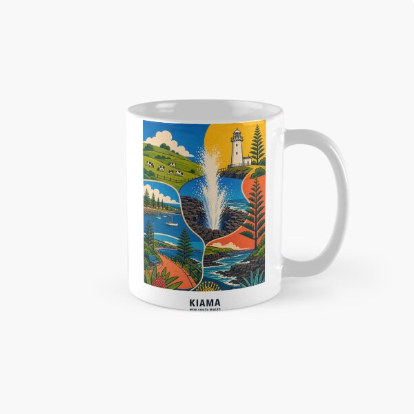 Item preview, Kiama Blowhole Lighthouse Harbour Dairy Hills and Coast designed and sold by Print My Town.