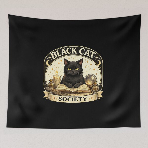 Item preview, Black Cat Society designed and sold by RetroPlus.