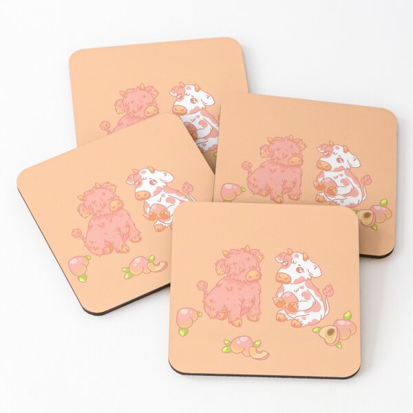 Item preview, Cows with peach designed and sold by NinkleArt.