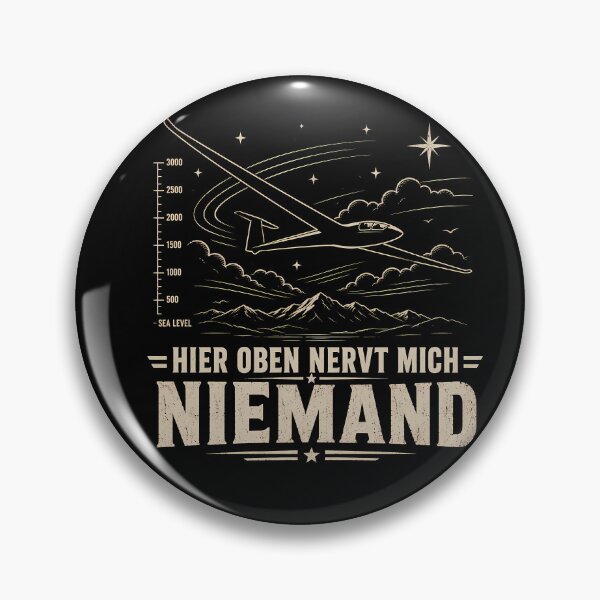 Artikelvorschau, Hier Oben Nervt Mich Niemand Segelflieger Berge Höhenflug entworfen und verkauft von yoddel.