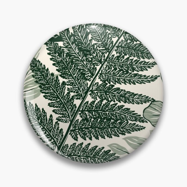 Item preview, Botanical Green Ferns And Leaves Pattern designed and sold by VectorForge.