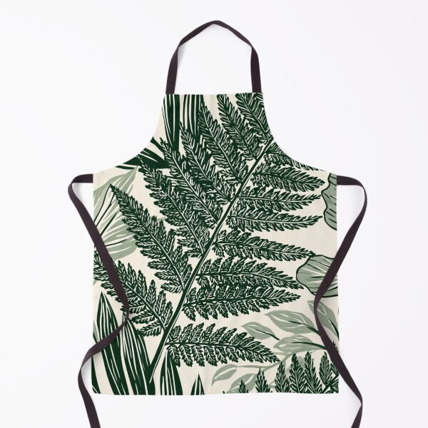 Item preview, Botanical Green Ferns And Leaves Pattern designed and sold by VectorForge.