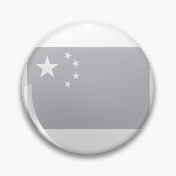 Item preview, Minimalist Grayscale China Flag designed and sold by T-domain.
