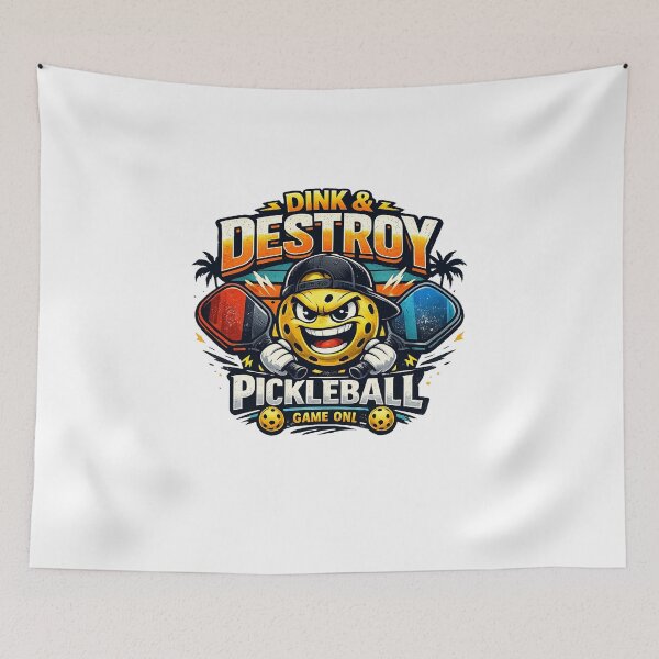 Item preview, Dink & Destroy Pickleball Shirt | Funny Pickleball Player Gift | Retro Pickleball Graphic Tee designed and sold by PickleballPulse.