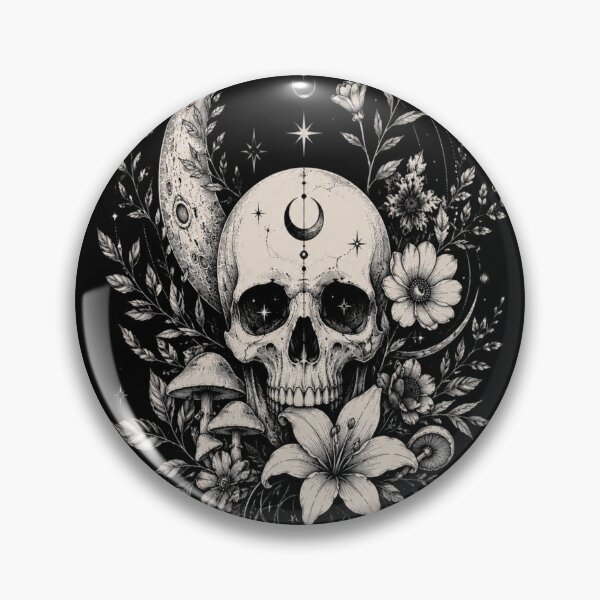 Item preview, Gothic Floral Line Art | Dark Academia Aesthetic designed and sold by TrendyTadka.