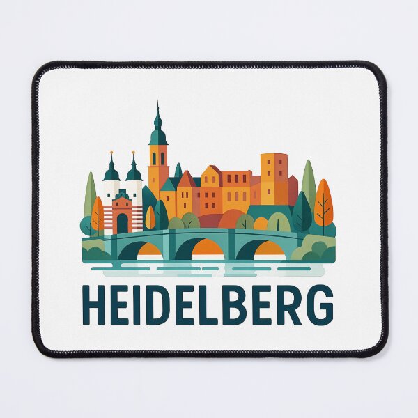Item preview, Heidelberg Germany Travel Souvenir - Castle & Old Bridge Art designed and sold by OzzFrequency.