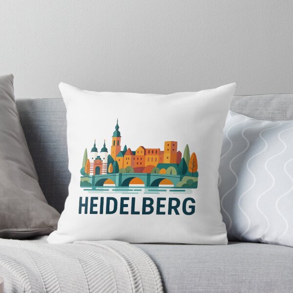 Artikelvorschau, Heidelberg Deutschland Reisesouvenir – Schloss- und Alte-Brücke-Kunst entworfen und verkauft von OzzFrequency.