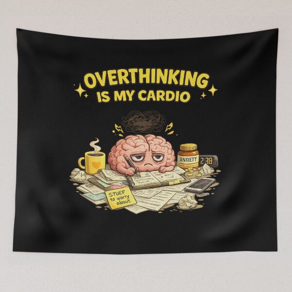Item preview, Overthinking Is My Cardio designed and sold by RetroPlus.