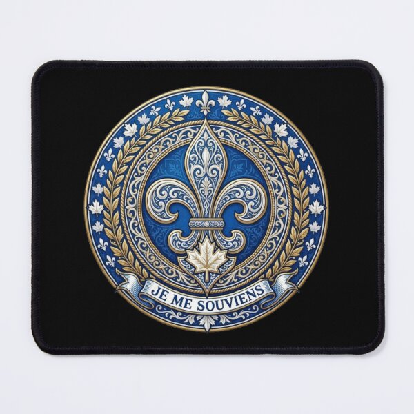 Item preview, Fleur De Lys Quebec Je Me Souviens Canadian Heritage Heraldic Emblem designed and sold by ProjectNoah.
