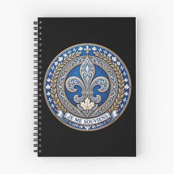 Item preview, Fleur De Lys Quebec Je Me Souviens Canadian Heritage Heraldic Emblem designed and sold by ProjectNoah.