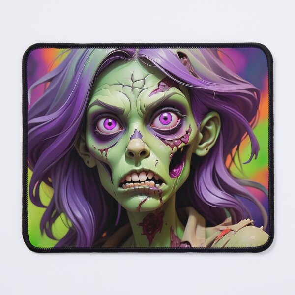 Item preview, Halloween Purple Green Female Zombie Undead Walking Dead designed and sold by GaffaDesigns.