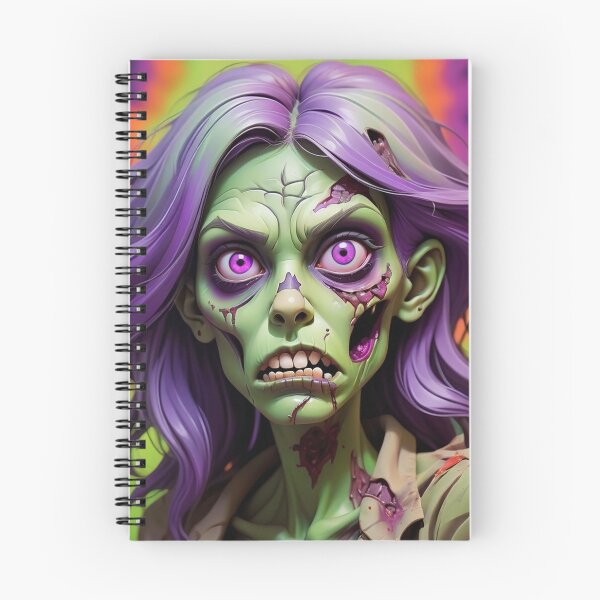 Item preview, Halloween Purple Green Female Zombie Undead Walking Dead designed and sold by GaffaDesigns.