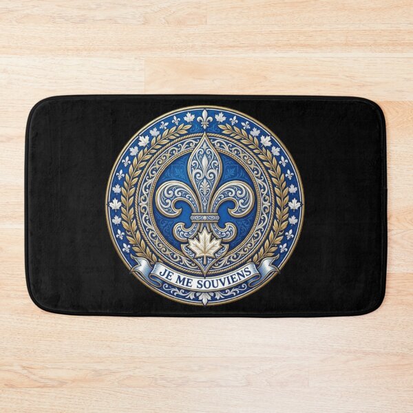 Item preview, Fleur De Lys Quebec Je Me Souviens Canadian Heritage Heraldic Emblem designed and sold by ProjectNoah.