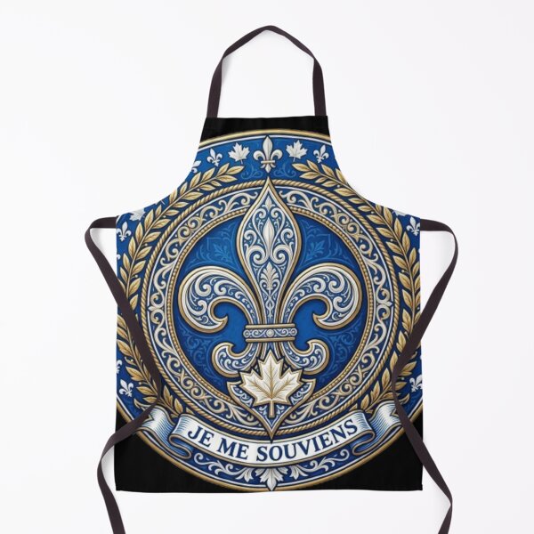 Item preview, Fleur De Lys Quebec Je Me Souviens Canadian Heritage Heraldic Emblem designed and sold by ProjectNoah.