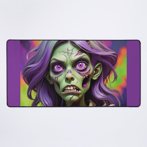 Item preview, Halloween Purple Green Female Zombie Undead Walking Dead designed and sold by GaffaDesigns.