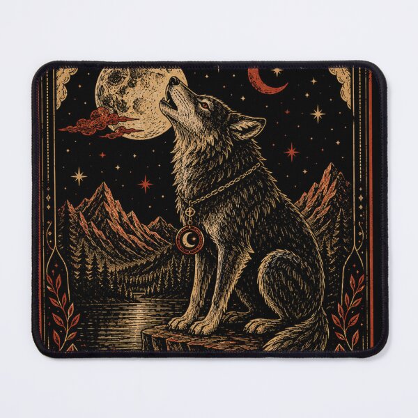 Item preview, The Wolf – Vintage Tarot Card | Moon Spirit | Loyalty & Instinct T-shirt designed and sold by Nexona ⭐⭐⭐⭐⭐.